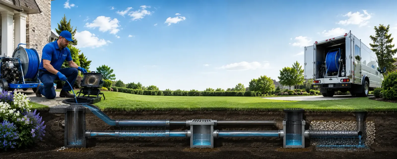 Outdoor drain cleaning information for Sussex, NJ